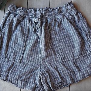 Striped Gray Women's Shorts
